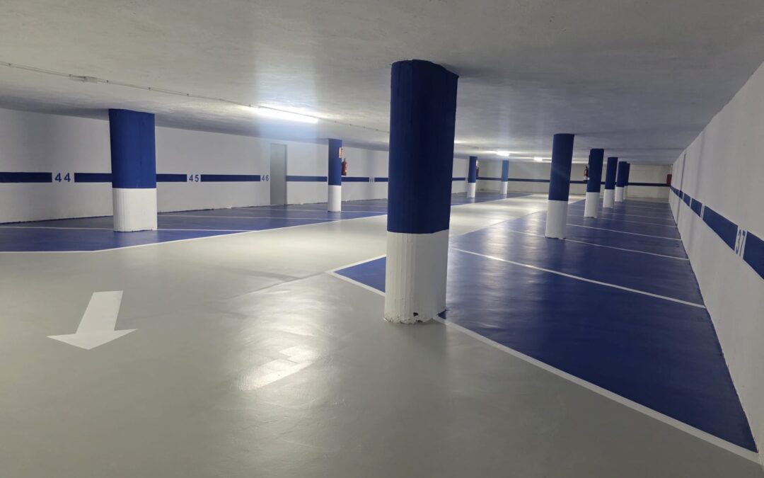 Nuevo parking, nuevo pavimento: así hemos renovado el suelo de este aparcamiento
